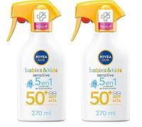 NIVEA SUN Babies & Kids Sensitive - Spray FP50+ - Protector Solar Infantil - Protección UVA/UVB - Resistente al Agua - Crema para Bebés y Niños - Piel sensible Desde 6 meses - 270ml Embalaje Variable