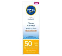 Nivea Sun Crema facial matificante de nivelación del color de la piel con alta protección, Spf 50, 50 ml
