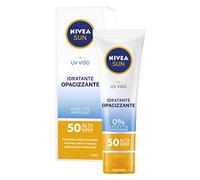 Nivea SUN - Crema facial UV hidratante matificante FP50 en tubo de 50 ml, crema hidratante y matificante con efecto mate, protección solar contra los rayos UVA y UVB