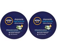 NIVEA SUN Crema Intensiva Refrescante y Nutritiva con Aloe Vera Orgánico y Ácido Hialurónico + Vitamina E, 300 ml (Paquete de 2)