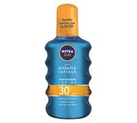 NIVEA SUN Crema solar en spray Protect & Dry Touch SPF30, 200 ml, crema solar 30 transparente y resistente al agua, protección solar 30 en práctica botella en spray adecuada para la actividad