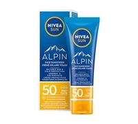 NIVEA SUN - Crema solar UV para la cara, protección facial con SPF 50, protección solar para pieles sensibles, protección UV instantánea y contra el frío en invierno (50 ml)