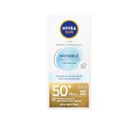 NIVEA SUN Derma UV Specialist Invisible Daily Fluid Sun Cream SPF 50, 40 ml | Protector solar facial con niacinamida, efecto mate de 8 horas, protege contra el envejecimiento prematuro de la piel