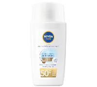 NIVEA SUN Fluido Diario con Color FPS 50+ 40 ml, protector solar facial con Ácido Hialurónico, Licocalcón A y Niacinamida, crema solar facial ultra ligera, protección solar con efecto mate, tono medio