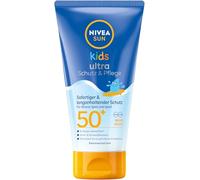 NIVEA Sun Kids - Crema solar instantánea y duradera para niños, impermeable, resistente a la arena y al sudor, loción solar ultra protección y cuidado con SPF 50+ (150 ml)
