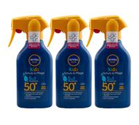 Nivea Sun Kids Protección & Cuidado Fps 50 + 3 X 250ml Uva / Uvb Resistente Al