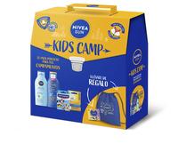 NIVEA Sun Kids Protect & Care Set, Crema Solar en Spray SPF 50+ 200 ml + After Sun 200 ml + Liposan Bálsamo Labial + Hansaplast Kids Apósitos, Ideal para Bebés y Niños