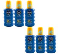 Nivea Sun Kids Protect & Play 6X 200ml Aerosol Solar LSF30 Resistente Para Niños