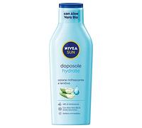 NIVEA SUN - Leche After Sun Hydrate en maxi frasco de 400 ml, crema aftersun con aloe vera bio y ácido hialurónico, crema corporal hidratante de acción refrescante y calmante