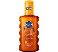 Nivea Sun NIVEA SUN Tropical Bronze Oil Spray SPF 6 (200 ml), Protección solar para un bronceado duradero sin autobronceador, Spray solar con extracto de caroteno y vitamina E