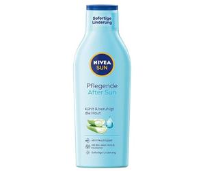 NIVEA SUN Pflegende After Sun Lotion - Loción para el cuidado de la piel después del sol (250 ml) con efecto calmante, con aloe vera orgánico y ácido hialurónico para una hidratación de 48 horas