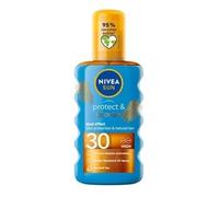 Nivea Sun Protect and Bronze Sunscreen Oil for Tanning SPF30 x 200 ml (paquete de 1)