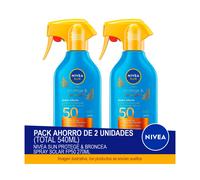 NIVEA SUN Protege & Broncea Spray Solar FP50 270ml - Pack ahorro de 2 unidades (total 540ml)