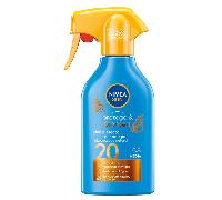 NIVEA SUN Protege & Broncea - Spray Solar FP20 - Protector Solar Corporal - Estimula el Bronceado Natural - Con Activador de Melanina - Hidratante y Resistente al Agua - Todo Tipo de Piel - 270 ml