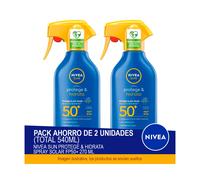 NIVEA SUN Protege & Hidrata Spray Solar FP50+ 270 ml - Pack ahorro de 2 unidades (total 540ml)