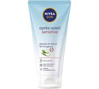 NIVEA SUN Sensitive SOS After Sun Gel (1 x 175 ml), gel de aloe vera orgánico hidratante y calmante, después del sol, sin aroma especial para pieles sensibles