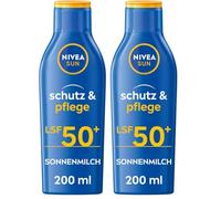 Nivea Sun Sonnenmilch LF50 (1 x 200 ml) (Paquete de 2)