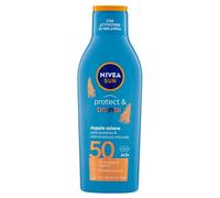 NIVEA SUN Sonnenmilch Protect & Bronze FP 50 - Crema solar 50 para un bronceado dorado intenso y uniforme, protección solar 50 con activador de melanina