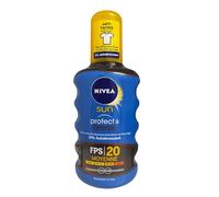 NIVEA SUN Spray Aceite Activador de Bronceado Protect & Bronze FPS 20 (1 x 200 ml), Protector Solar UVA/UVB Para un Bronceado Natural