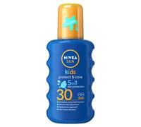 Nivea sun - Spray de loción solar para niños con, factor de protección solar 30, larga duración, resistente al agua, con color, 200ml