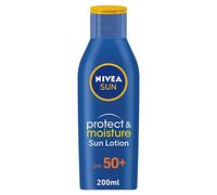 Nivea Sun Sunscreen Lotion Protect&Moisture SPF50, 200 ml (paquete de 1)