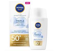 NIVEA SUN Triple Protect Facial Fluid SPF50+ (paquete de 1)