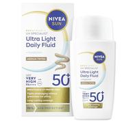 NIVEA SUN Ultra Light Daily Fluid MEDIUM Tintado SPF50+ 40ml