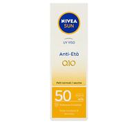 NIVEA SUN UV Face Anti-Edad FP 50 - Crema Facial Antiarrugas y Antimanchas Con Coenzima Q10 - Protección Solar Para Uso Diario en Tubo de 50 ml