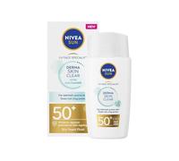 NIVEA SUN UV Face Specialist Derma Skin Clear Sun Cream SPF 50+, 40 ml | Protector solar facial con complejo antimanchas y niacinamida, protege contra los rayos UVA/UVB y el envejecimiento prematuro