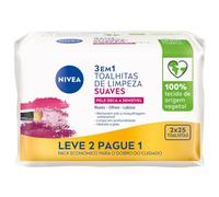 Nivea Toallitas Desmaquillantes Piel Seca y Sensible Pack 2x25