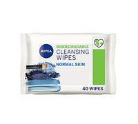 NIVEA Toallitas Limpiadoras Biodegradables Piel Normal (40 hojas, Paquete de 1), Toallitas Biodegradables 100% Fibras Vegetales, Toallitas Desmaquillantes, Toallitas Desmaquillantes