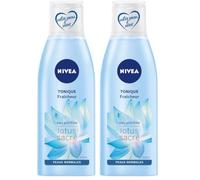 Nivea - Tónico fresco, loción tónica para rostro enriquecida con loción sagrada y agua purificada, limpiador para pieles normales, cuidado facial para mujer (Paquete de 2)