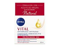 NIVEA VITAL Calcio Cuidado de Día Extra Nutritivo (1 x 50 ml), crema antiedad de cuidado facial, crema antiarrugas para dar vitalidad y luminosidad a la piel madura