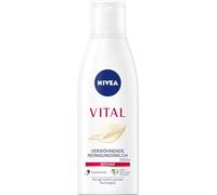 NIVEA VITAL Leche limpiadora mimadora, leche de limpieza facial para pieles maduras, elimina el maquillaje y la suciedad de la piel, leche limpiadora suave (200 ml)
