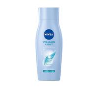 NIVEA Volume Wonder - Champú fortalecedor, 50 ml, sin silicona, volumen y brillo, cabello fino, efecto de volumen 3D
