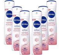 Nivea Winter Moment 48h - Desodorante antitranspirante (6 unidades, 150 ml, aroma suave, probado clínicamente)