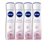 Nivea Winter Moment 48h - Desodorante en spray antitranspirante (4 unidades, aroma a invierno, 4 x 150 ml)