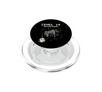 Nivel 14 Desbloqueado Jugador Unicornio Cumpleaños Juegos Catorce PopSockets PopGrip para MagSafe