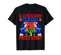 Nivel 3 de primaria: presiona Start Back To School Gamer Camiseta