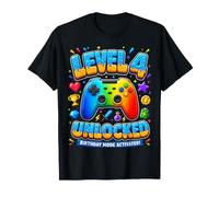 Nivel 4 Desbloqueado Modo cumpleaños de Jugador Activado 4to Camiseta