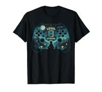 Nivel 8 Logrado Juegos Niños Niñas Eith Cumpleaños Camiseta