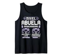 Nivel Abuela Desbloqueado 2026 - Futura Abuela Anuncio Bebé Camiseta sin Mangas