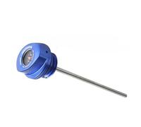 Nivel Aceite Varilla Accesorios para Motocicletas Varilla De Medición Temperatura Aceite Motor Tapa Tanque con Indicador(Blue)