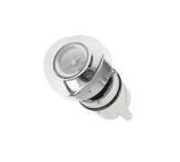 Nivel Aceite Varilla Motor De La Motocicleta Varilla Nivel Aceite Tanque Tapón Temperatura Guage para Sportster para XL883 para XL1200 2010-2019(Chrome White Face)