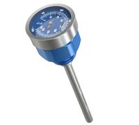 Nivel Aceite Varilla para Raptor 700 700R 2006-2024 para SE 2010-2024 para YFZ450 Varilla Nivel Aceite Motocicleta con Indicador Temperatura para ATV(Blue)