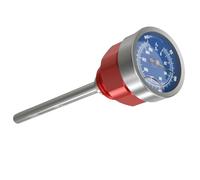 Nivel Aceite Varilla para Raptor 700 700R 2006-2024 para SE 2010-2024 para YFZ450 Varilla Nivel Aceite Motocicleta con Indicador Temperatura para ATV(Red)
