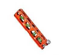 Nivel de bolsillo magnético para mini nivel de torpedo, aleación de aluminio para nivel V, nivel de tubería de ranura de electricista, nivel de conducto, medidor de burbujas compacto de 6 pulgadas