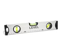 Nivel de Burbuja 300 mm Pequeño Nivel Torpedo Magnético, con regla, 3 burbujas diferentes-45°/90°/180°, 3 esferas reversibles y a prueba de golpes, para medir el nivel de torpedo anticolisión