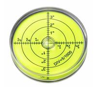 Nivel de burbuja circular circular de precisión de 60 mm para orientación horizontal de cámara, trípode, básculas, medidores y máquinas, compacto, portátil, transparente
