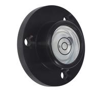 Nivel de Burbuja Circular Metálico Ajustable, Portátil, Negro | Alta Precisión y Visibilidad Clara, Aluminio Redondo, para Golf y Tocadiscos